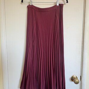 Boden Kristen Pleated Skirt, Burgundy/Maroon size 6